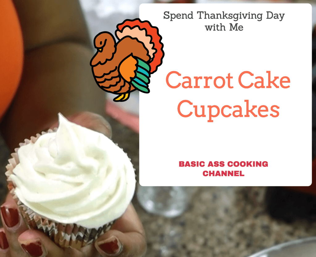 Carrot Cake Cupcakes on&nbsp;Thanksgiving