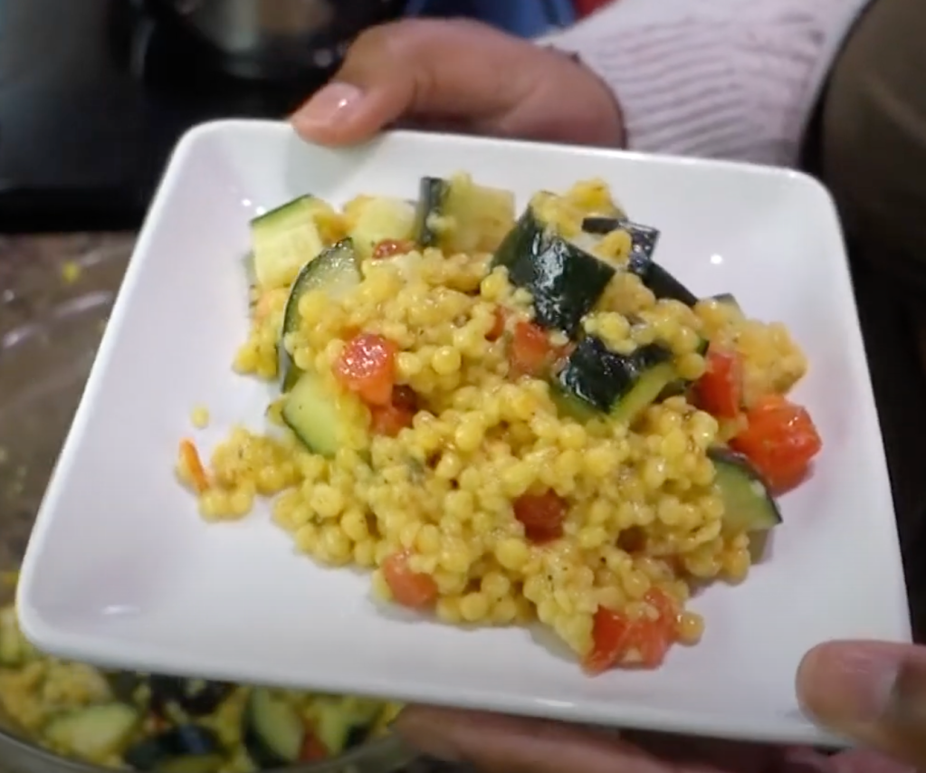 Warm Couscous Salad {Day 4 of 5 Green Foods&nbsp;Challenge}