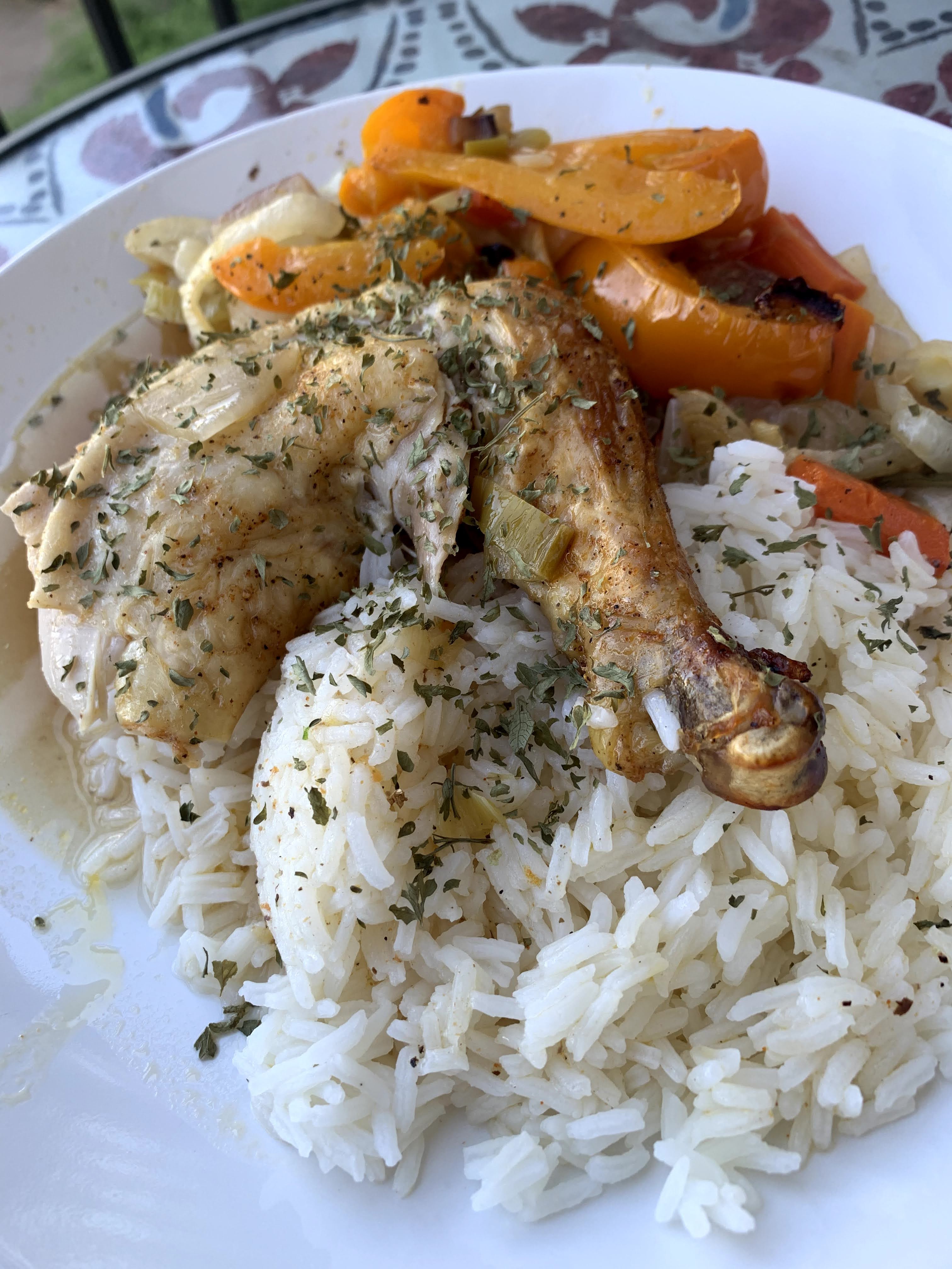 Roasted Whole Chicken and Vegetables