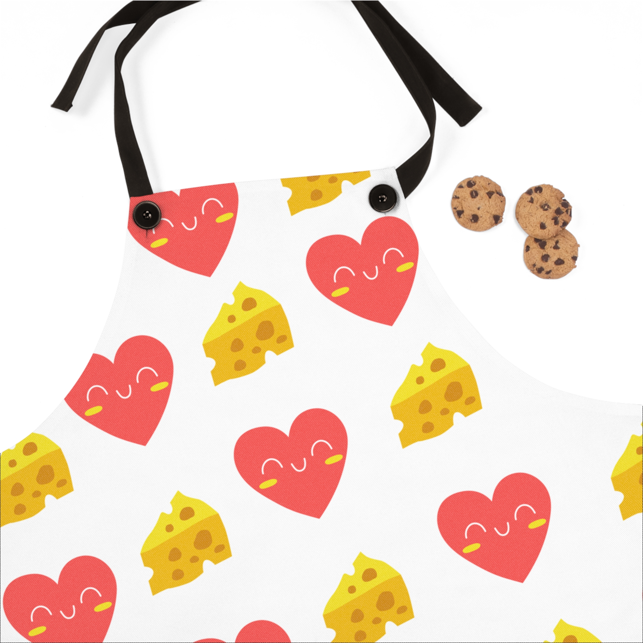 I Love Cheese Apron – Cute Funny Cooking Apron for Home Chefs - Image 3