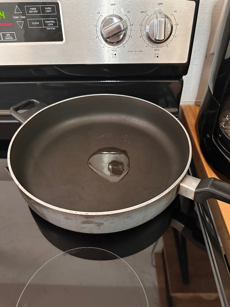  Vegetable oil in a pan